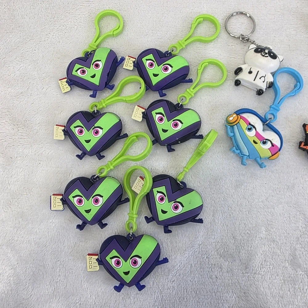 Lot of American Heart Association Kids Challenge Characters Keychains Bracelets‎